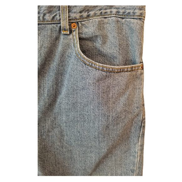 Levi's 505 Men's Denim Shorts Blue Size 38 Inseam 11 in - Picture 6 of 8